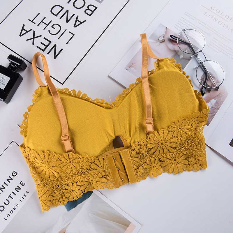 3D Sexy girl lace Lingerie Sea - Bralette Triangle Set ulasan dan harga