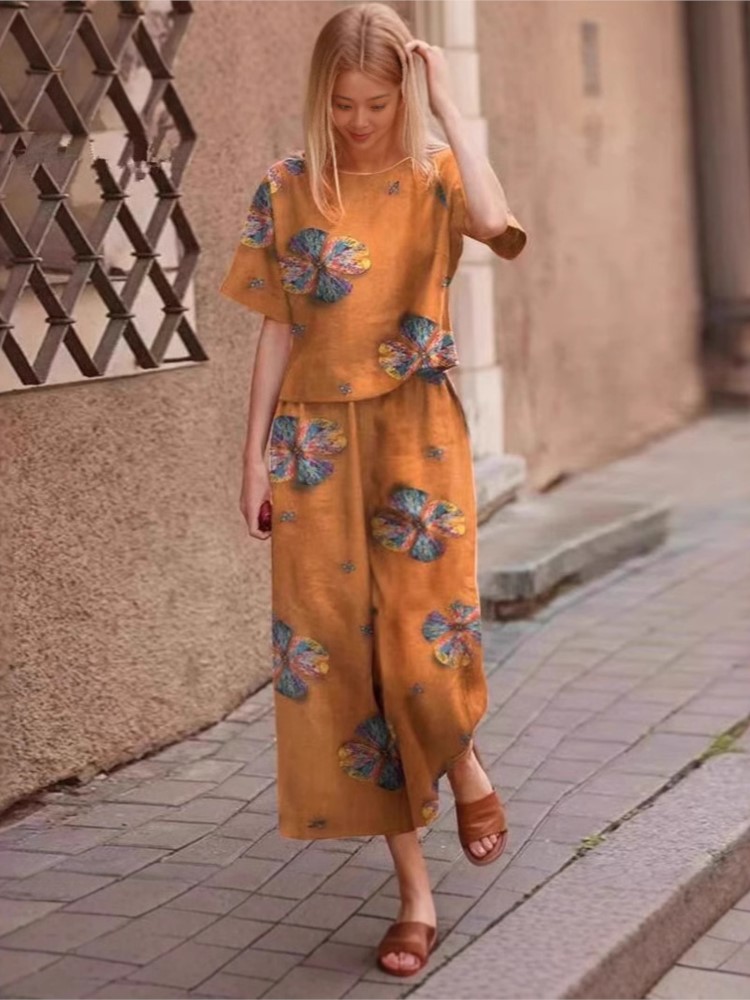 2025 Spring Summer New Plus Si - Linen Pant Wide ulasan dan harga