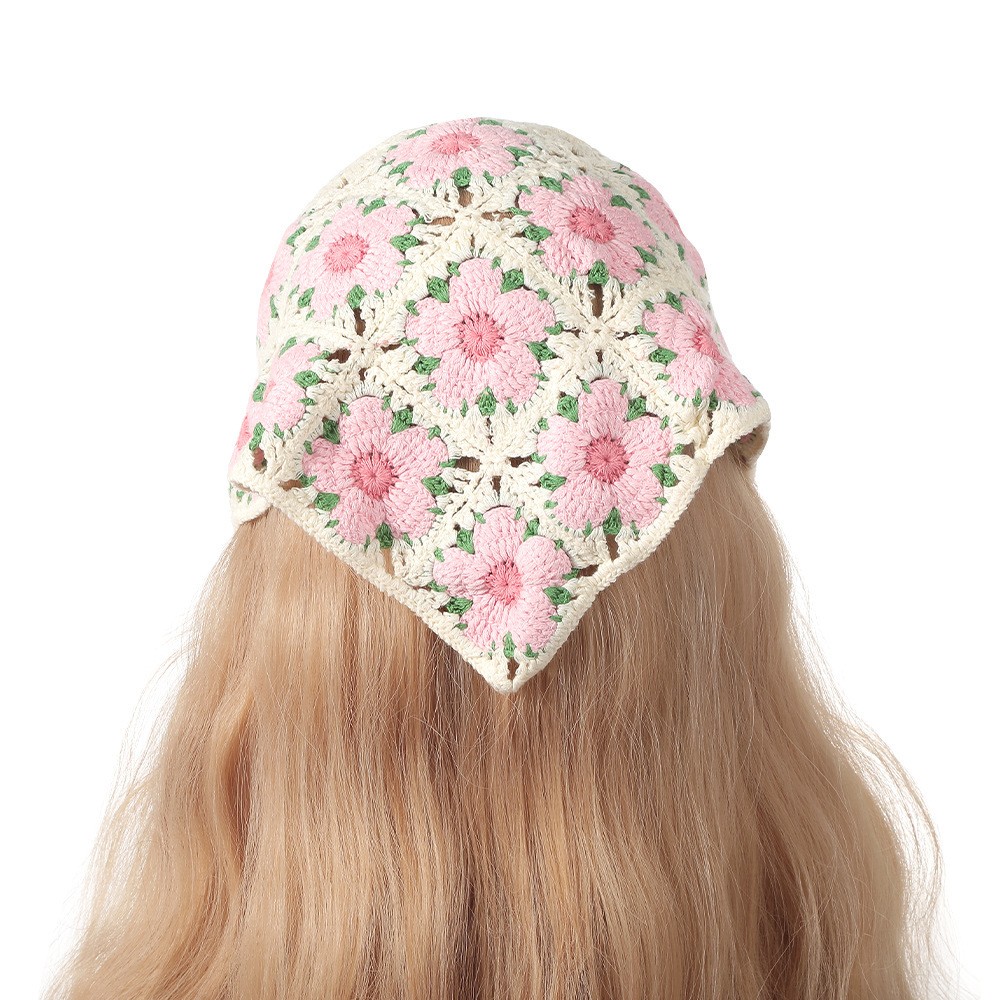 Vintage Weaving Knitting Flowe - Headband Summer Knit ulasan dan harga