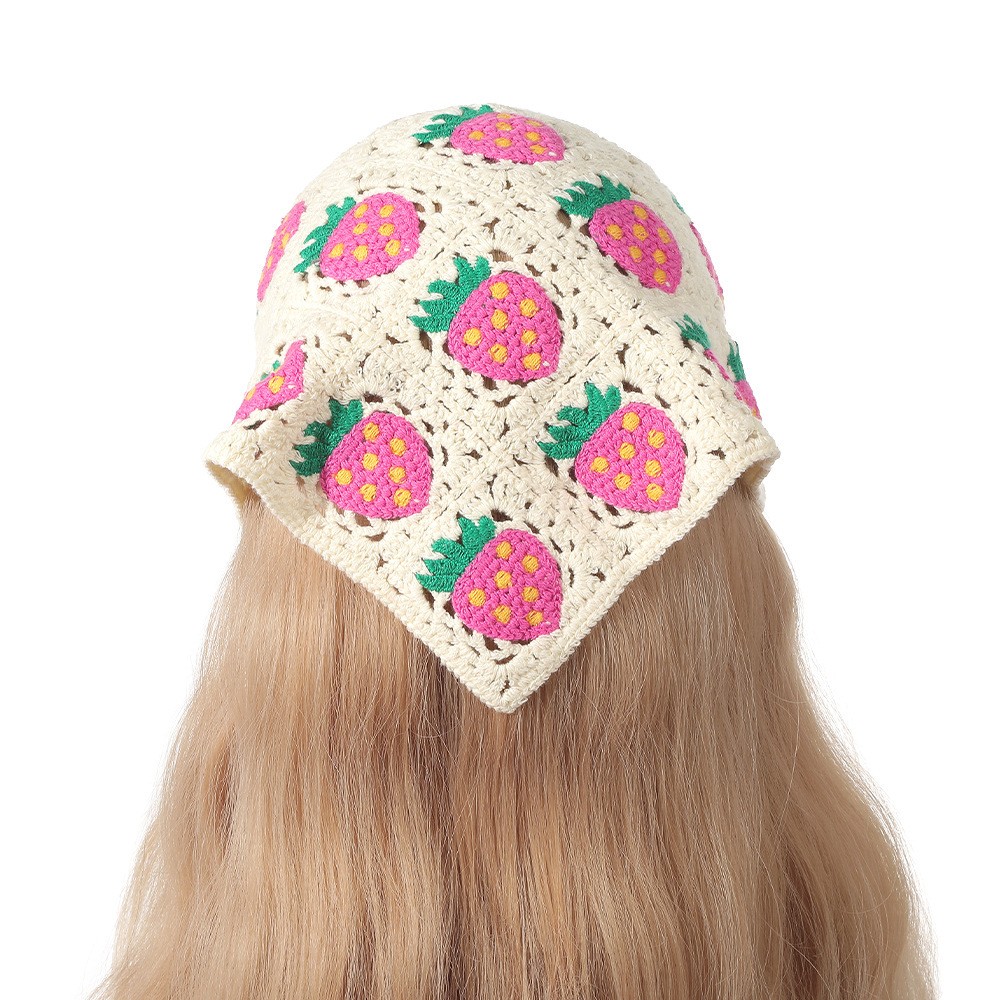 Vintage Weaving Knitting Flowe - Headband Summer Knit ulasan dan harga