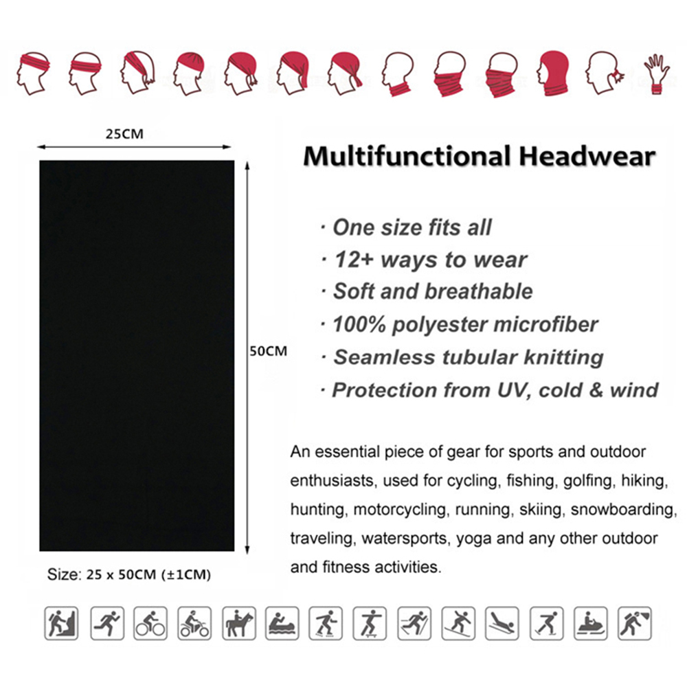 Seamless Solid Color Bandanas  - Headband Summer Knit ulasan dan harga
