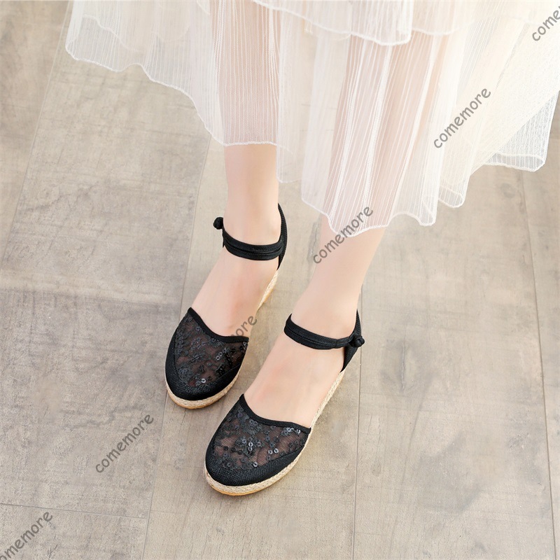 Women's Lace Mesh Espadrille W - Wedge Espadrille Women ulasan dan harga